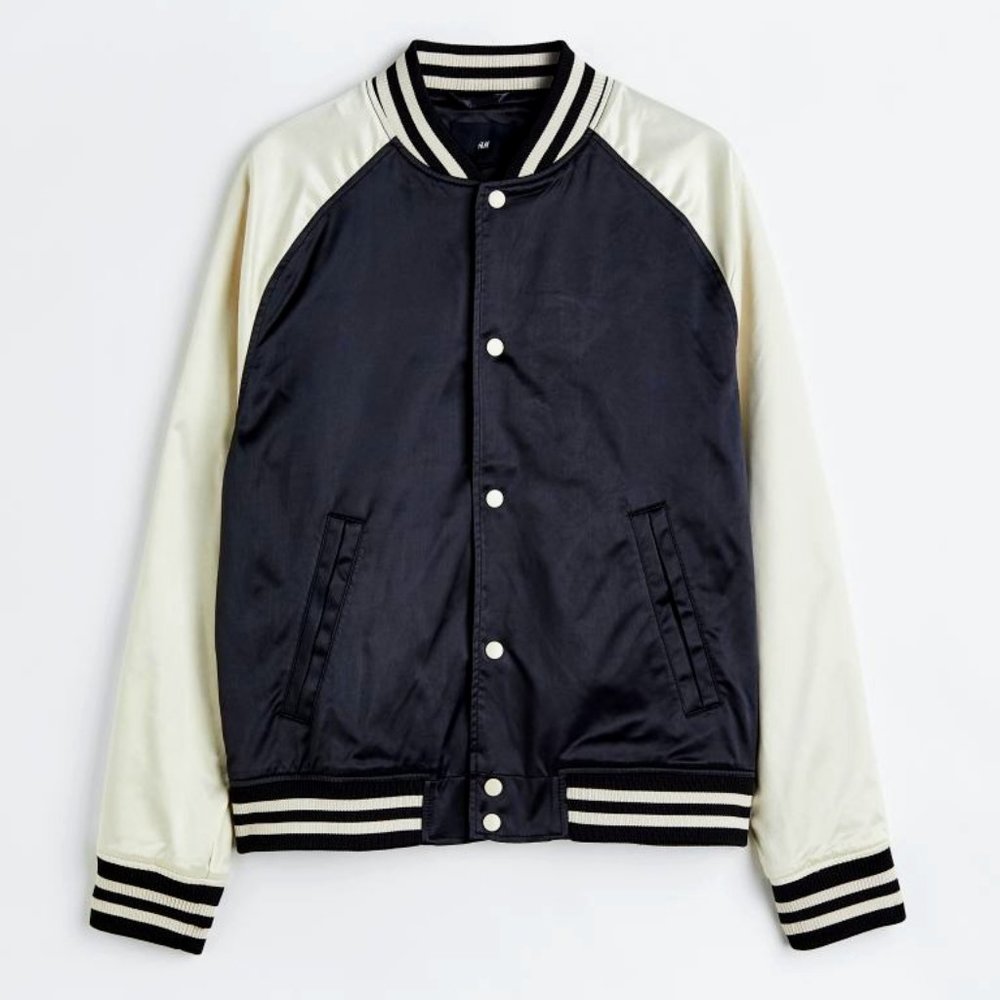 Satin Baseball Jacket